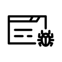 Bug Icon Symbol Design Illustration vector