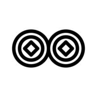 Coin Icon Symbol Design Illustration vector