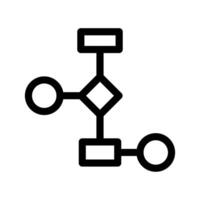 Flowchart Icon Symbol Design Illustration vector