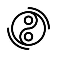 Yin And Yang Icon Symbol Design Illustration vector