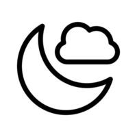 Half Moon Icon Symbol Design Illustration vector