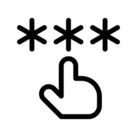 Password Icon Symbol Design Illustration vector