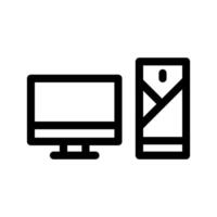 Desktop Computer Icon Symbol Design Illustration vector