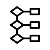Flowchart Icon Symbol Design Illustration vector