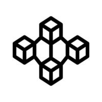 Blockchain Icon Symbol Design Illustration vector
