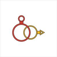 a ring with an arrow pointing to it vector