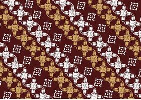 Indonesian batik motif, Batik is a technique of wax-resist dyeing applied to whole cloth, or cloth made using this technique originated from Indonesia vector