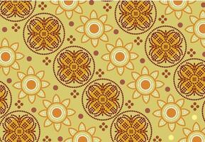 Indonesian batik motifs with very distinctive plant patterns vector