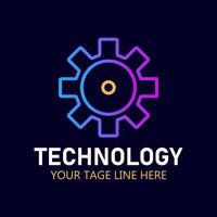 Tech deal logo design template element. tree tech logo template. vector