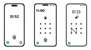 Perspective mobile phone mockup. Mobile Phone illustration mockup vector