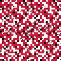 Seamless pattern square red camouflage grunge vector