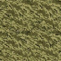 Seamless pattern pixel green camouflage grunge vector