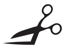 scissors icon isolated on white background vector