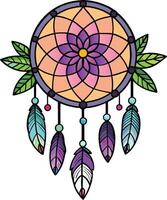 dream catcher with a background vector