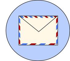 envelope with message, icon email, icon message vector