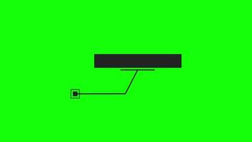 Animation call outs titles, HUD elements animation on green screen video