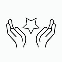 Outline icon value vector