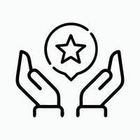 Return On Investment Line Icon vector