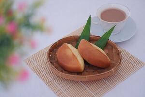 Kue Pukis or pukis cake made from flour eggs yeast and coconut milk. photo