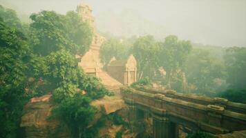 Exploring an ancient temple hidden in the lush jungles of Thailand video