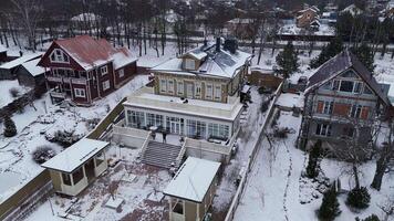 Showing a House from a Drone video