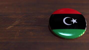 Voting Badge Featuring the Flag of Libya photo