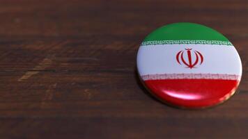 Voting Badge Featuring the Flag of Iran photo