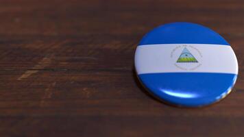Voting Badge Featuring the Flag of Nicaragua photo