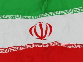 Flag of Iran On Fabric photo