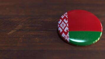 Voting Badge Featuring the Flag of Belarus photo