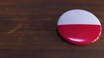 Voting Badge Featuring the Flag of Poland photo