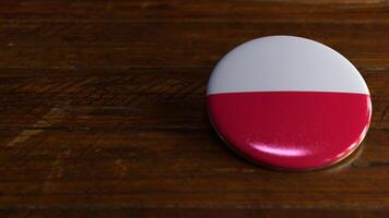 Poland Flag-Themed Voting Badge photo