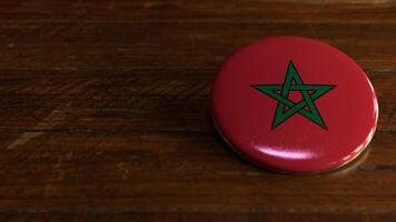Morocco Flag-Themed Voting Badge photo