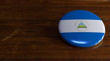 Nicaragua Flag-Themed Voting Badge photo