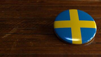 Sweden Flag-Themed Voting Badge photo