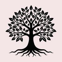 Flourishing Tree Symbol of Balance and Growth vector