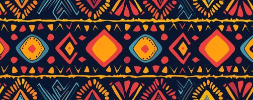An abstract seamless pattern with an ethnic-inspired design in a simple style, perfect for textiles, banners, wallpapers, wrapping. vector