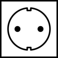 black socket icon without background vector