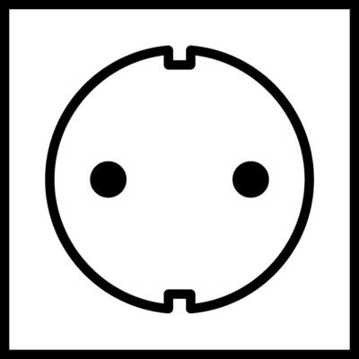 black socket icon without background
