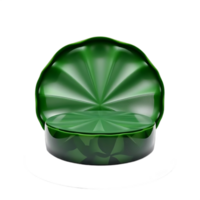 Green Shell Shaped Display Stand Product Showcase Platform png