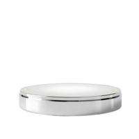 Silver Round Product Display Platform Minimalist Design Studio Background png