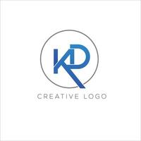 KD initial logo design vector