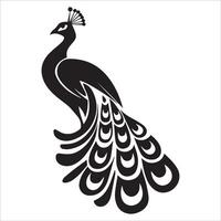 Abstract Peacock Feather Motif vector