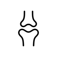 Joint bone icon with simple and modern design png