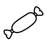 Sausage line icon with simple and modern design png