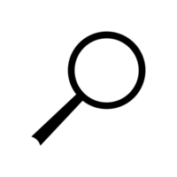 Search icon with simple and modern design for web and apps png
