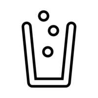 Trash can icon with simple and modern design png
