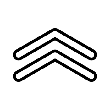 Swipe up button line icon with simple and modern design for web and apps png