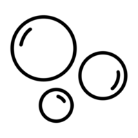 Bubble icon with simple and modern design png