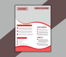 Modern business flyer design. Creative unique design. vector